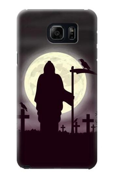 S3262 Grim Reaper Night Moon Cemetery Case Cover Custodia per Samsung Galaxy S6 Edge Plus