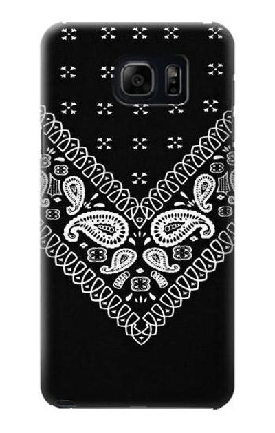 S3363 Bandana Black Pattern Case Cover Custodia per Samsung Galaxy S6 Edge Plus