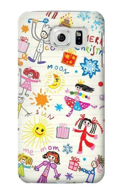 S3280 Kids Drawing Case Cover Custodia per Samsung Galaxy S6