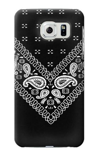 S3363 Bandana Black Pattern Case Cover Custodia per Samsung Galaxy S6