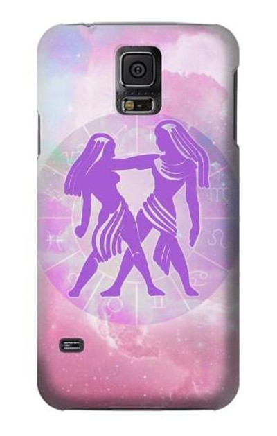 S3259 Zodiac Gemini Case Cover Custodia per Samsung Galaxy S5