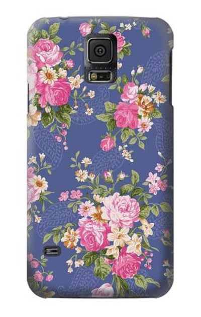 S3265 Vintage Flower Pattern Case Cover Custodia per Samsung Galaxy S5