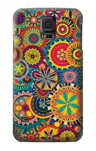 S3272 Colorful Pattern Case Cover Custodia per Samsung Galaxy S5