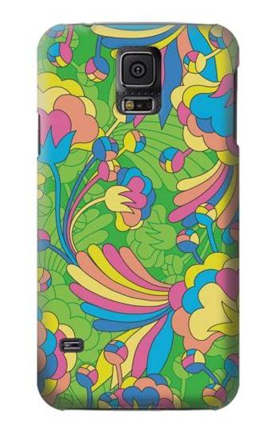 S3273 Flower Line Art Pattern Case Cover Custodia per Samsung Galaxy S5