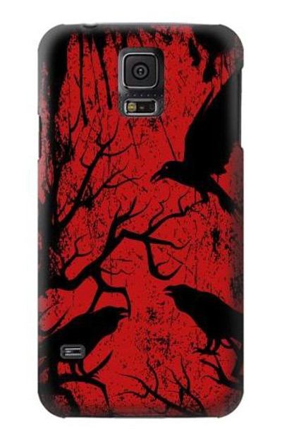 S3325 Crow Black Blood Tree Case Cover Custodia per Samsung Galaxy S5