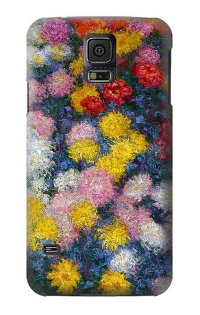 S3342 Claude Monet Chrysanthemums Case Cover Custodia per Samsung Galaxy S5