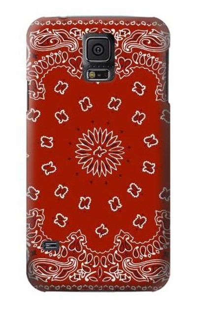 S3355 Bandana Red Pattern Case Cover Custodia per Samsung Galaxy S5