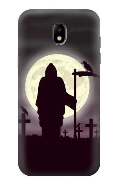 S3262 Grim Reaper Night Moon Cemetery Case Cover Custodia per Samsung Galaxy J5 (2017) EU Version