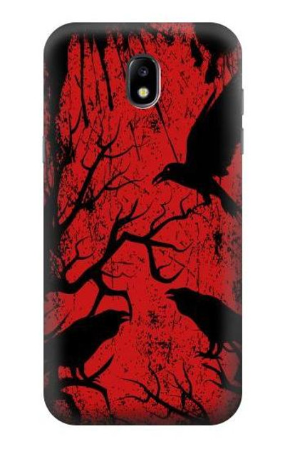 S3325 Crow Black Blood Tree Case Cover Custodia per Samsung Galaxy J5 (2017) EU Version