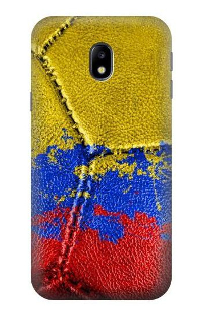 S3306 Colombia Flag Vintage Football Graphic Case Cover Custodia per Samsung Galaxy J3 (2017) EU Version