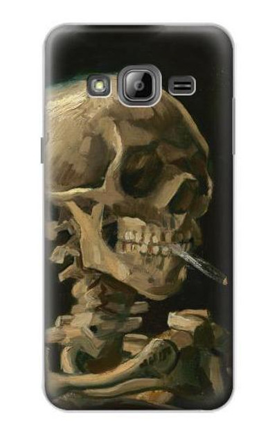 S3358 Vincent Van Gogh Skeleton Cigarette Case Cover Custodia per Samsung Galaxy J3 (2016)