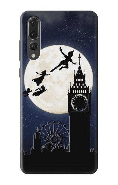 S3249 Peter Pan Fly Full Moon Night Case Cover Custodia per Huawei P20 Pro