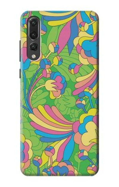 S3273 Flower Line Art Pattern Case Cover Custodia per Huawei P20 Pro