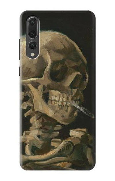 S3358 Vincent Van Gogh Skeleton Cigarette Case Cover Custodia per Huawei P20 Pro