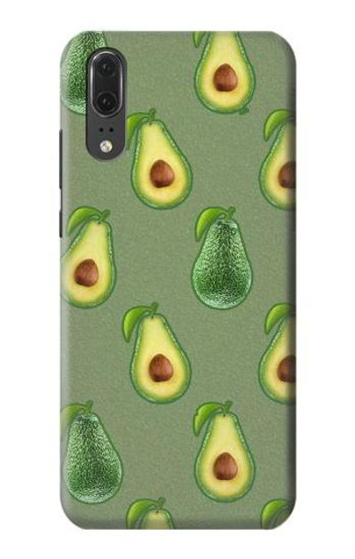 S3285 Avocado Fruit Pattern Case Cover Custodia per Huawei P20