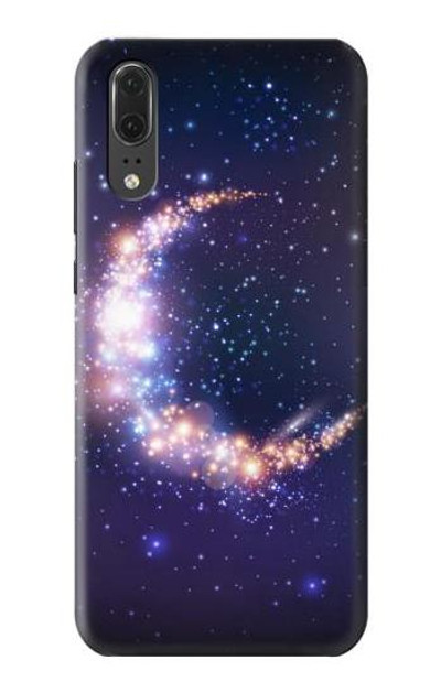 S3324 Crescent Moon Galaxy Case Cover Custodia per Huawei P20
