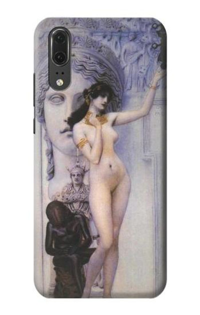 S3353 Gustav Klimt Allegory of Sculpture Case Cover Custodia per Huawei P20