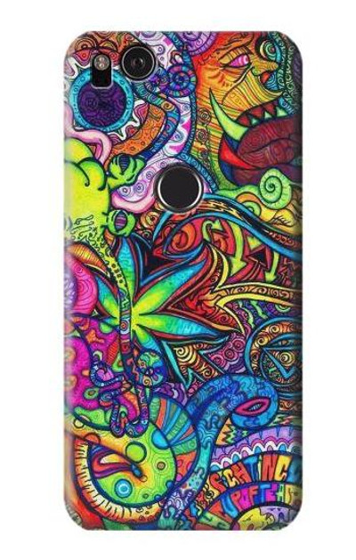 S3255 Colorful Art Pattern Case Cover Custodia per Google Pixel 2