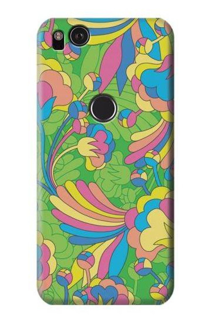 S3273 Flower Line Art Pattern Case Cover Custodia per Google Pixel 2