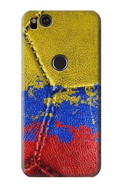 S3306 Colombia Flag Vintage Football Graphic Case Cover Custodia per Google Pixel 2