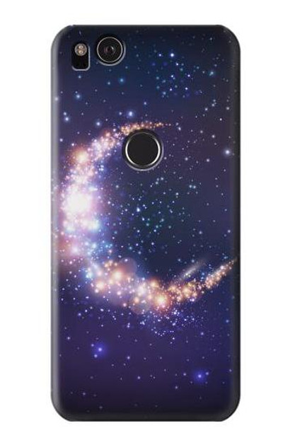 S3324 Crescent Moon Galaxy Case Cover Custodia per Google Pixel 2