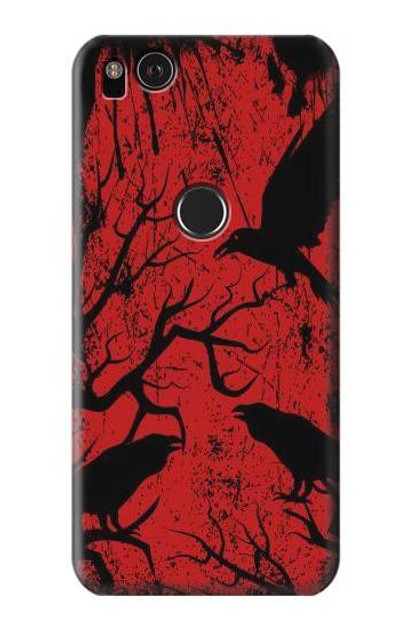 S3325 Crow Black Blood Tree Case Cover Custodia per Google Pixel 2