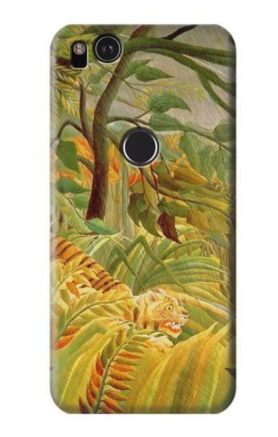 S3344 Henri Rousseau Tiger in a Tropical Storm Case Cover Custodia per Google Pixel 2