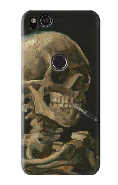 S3358 Vincent Van Gogh Skeleton Cigarette Case Cover Custodia per Google Pixel 2