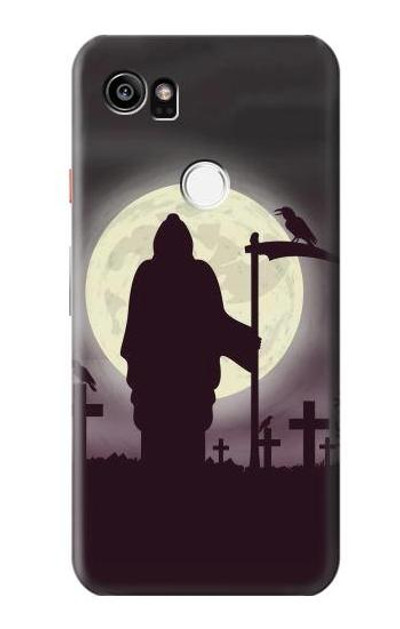 S3262 Grim Reaper Night Moon Cemetery Case Cover Custodia per Google Pixel 2 XL