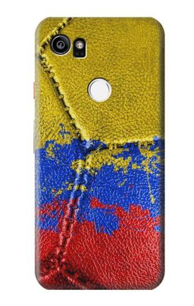 S3306 Colombia Flag Vintage Football Graphic Case Cover Custodia per Google Pixel 2 XL