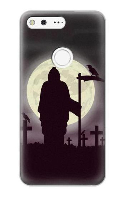 S3262 Grim Reaper Night Moon Cemetery Case Cover Custodia per Google Pixel XL