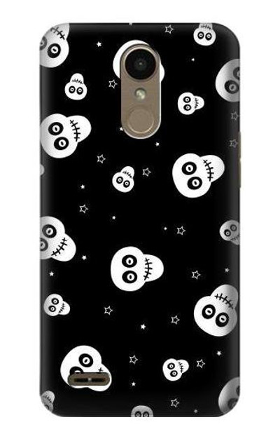 S3261 Smile Skull Halloween Pattern Case Cover Custodia per LG K10 (2018), LG K30