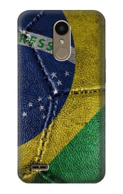 S3297 Brazil Flag Vintage Football Graphic Case Cover Custodia per LG K10 (2018), LG K30