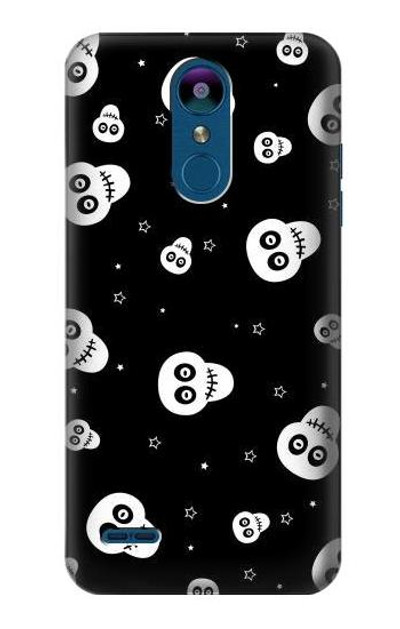 S3261 Smile Skull Halloween Pattern Case Cover Custodia per LG K8 (2018)