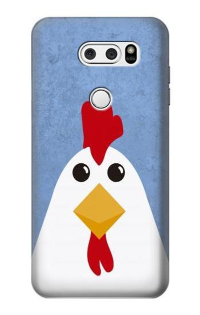 S3254 Chicken Cartoon Case Cover Custodia per LG V30, LG V30 Plus, LG V30S ThinQ, LG V35, LG V35 ThinQ