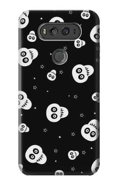 S3261 Smile Skull Halloween Pattern Case Cover Custodia per LG V20