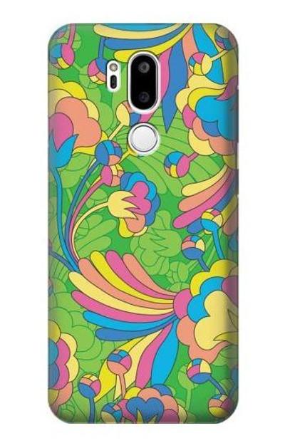 S3273 Flower Line Art Pattern Case Cover Custodia per LG G7 ThinQ