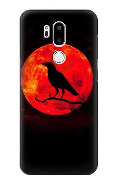 S3328 Crow Red Moon Case Cover Custodia per LG G7 ThinQ