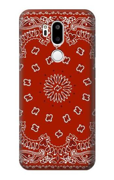 S3355 Bandana Red Pattern Case Cover Custodia per LG G7 ThinQ