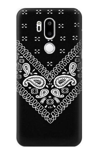 S3363 Bandana Black Pattern Case Cover Custodia per LG G7 ThinQ