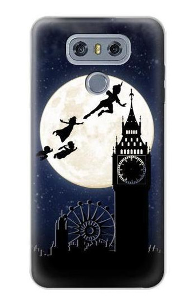 S3249 Peter Pan Fly Full Moon Night Case Cover Custodia per LG G6