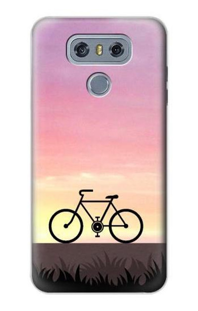 S3252 Bicycle Sunset Case Cover Custodia per LG G6