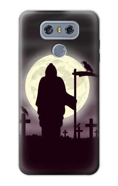 S3262 Grim Reaper Night Moon Cemetery Case Cover Custodia per LG G6