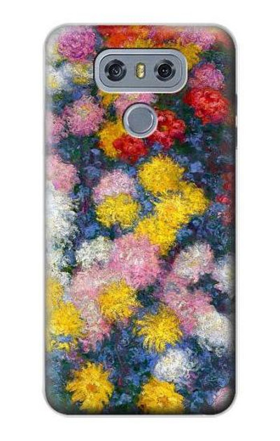S3342 Claude Monet Chrysanthemums Case Cover Custodia per LG G6
