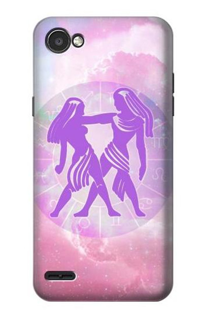 S3259 Zodiac Gemini Case Cover Custodia per LG Q6