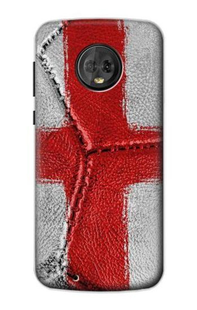 S3316 England Flag Vintage Football Graphic Case Cover Custodia per Motorola Moto G6