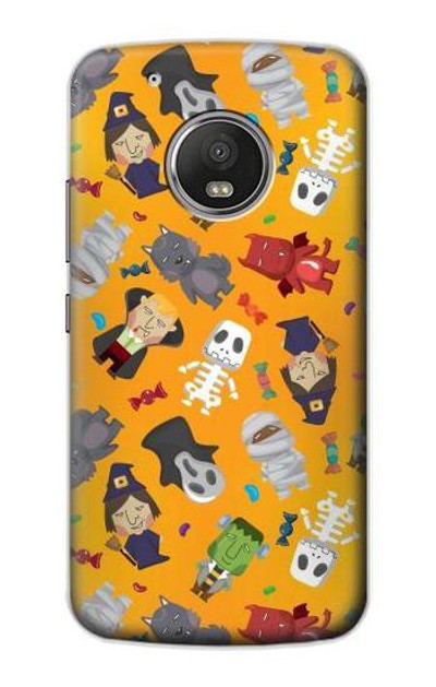 S3275 Cute Halloween Cartoon Pattern Case Cover Custodia per Motorola Moto G5 Plus