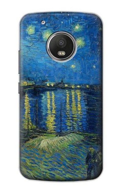 S3336 Van Gogh Starry Night Over the Rhone Case Cover Custodia per Motorola Moto G5 Plus