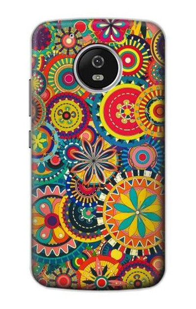 S3272 Colorful Pattern Case Cover Custodia per Motorola Moto G5