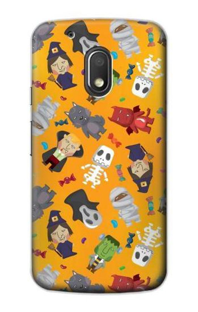 S3275 Cute Halloween Cartoon Pattern Case Cover Custodia per Motorola Moto G4 Play